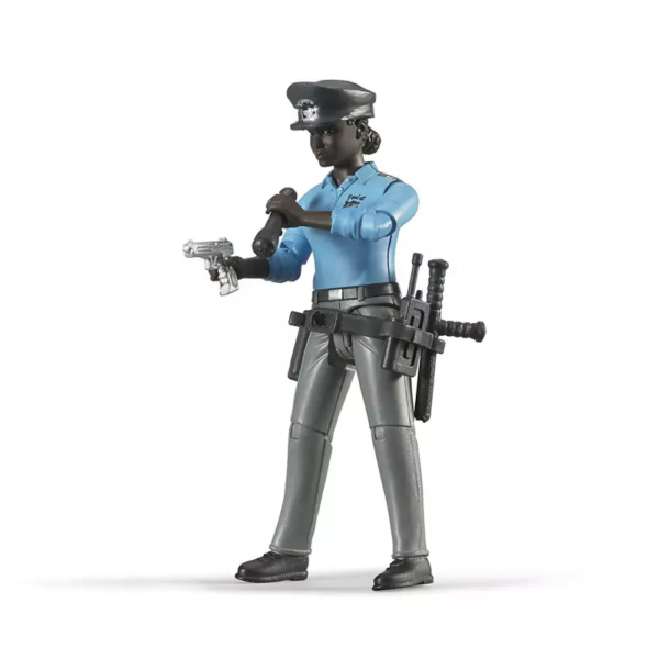 Figurka ciemnoskórej policjantki - 60431 - BRUDER 1
