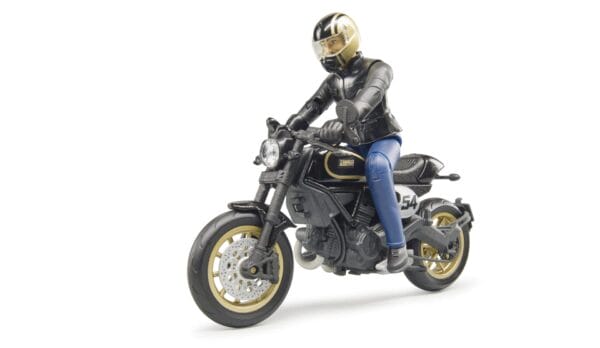 Motocykl Scrambler Ducati Cafe Racer z kierowcą - 63050 - BRUDER 6
