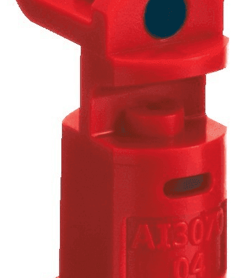 Dysza opryskiwacza, rozpylacz eżektorowy o podwójnym strumieniu płaskim - Asymetryczna - AI3070-04VP - Czerwona - TeeJet