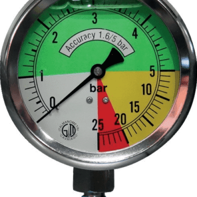Manometr z gliceryną - 0-5/25 Bar - 30540130