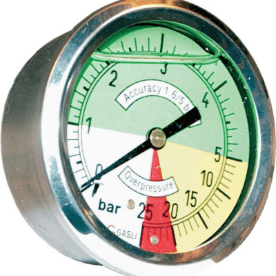 Manometr z gliceryną - 0/5-5/25 Bar - 30540148