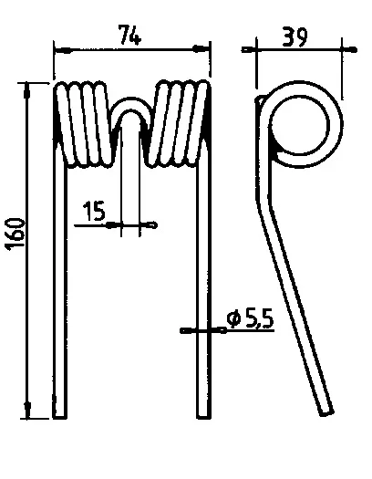 Palec podbieracza - 938040 1 GW326 ZAMIENNIK KRONE