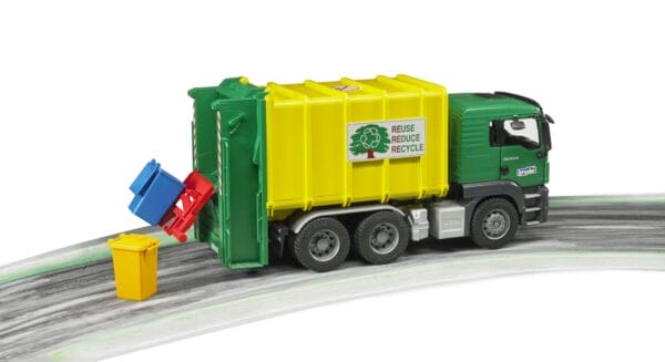 Śmieciarka zielona MAN TGS - 03764 - BRUDER 10