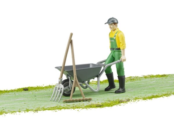 Figurka pracownika konserwacji zieleni wraz z akcesoriami - 62610 - BRUDER 6
