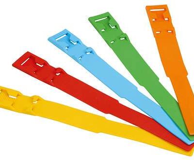 Opaska identyfikacyjna z tworzywa MOCNA - ŻÓŁTA - KERBL