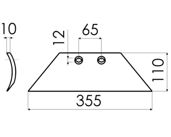Lemiesz przedpłużka ZXL - 631112 - KUHN