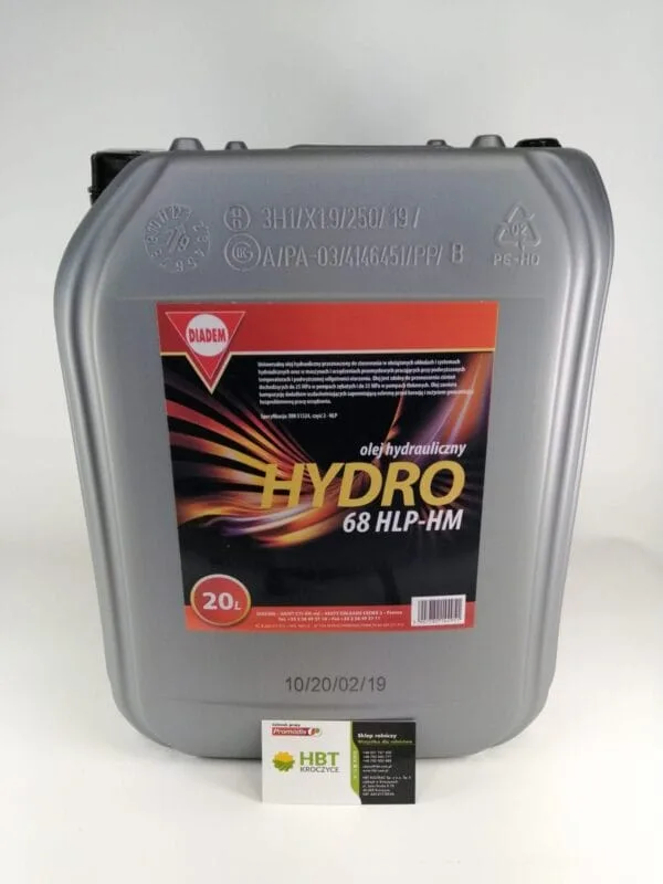 Olej Hydrailiczny 68 HLP-HM - 20L - DIADEM