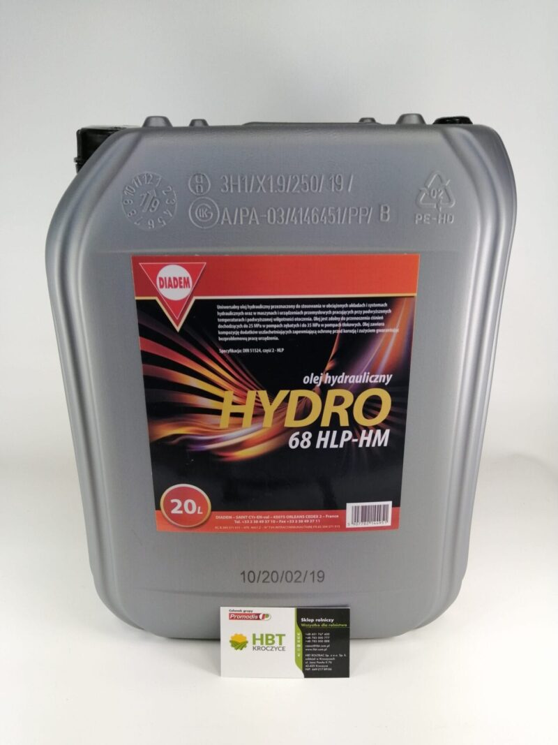 Olej Hydrailiczny 68 HLP-HM – 20L – DIADEM