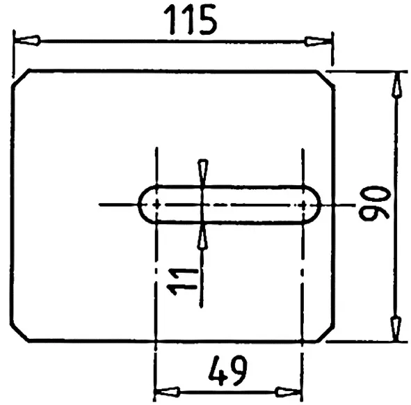 Skrobak 115X90 GR3MM - ZAMIENNIK 6081200 AMAZONE