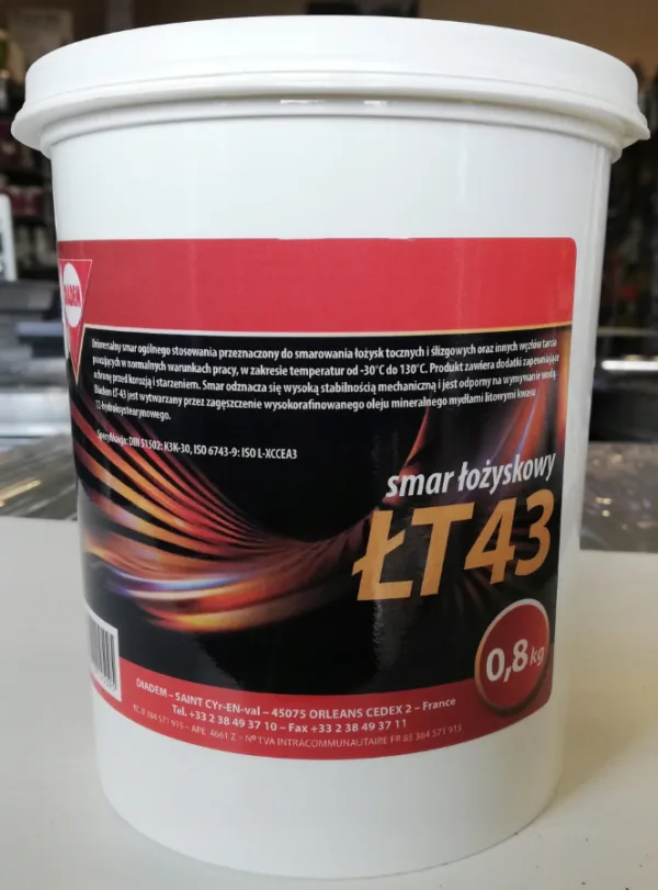 Smar litowy - smar łożyskowy - ŁT-43 - 800g - DIADEM