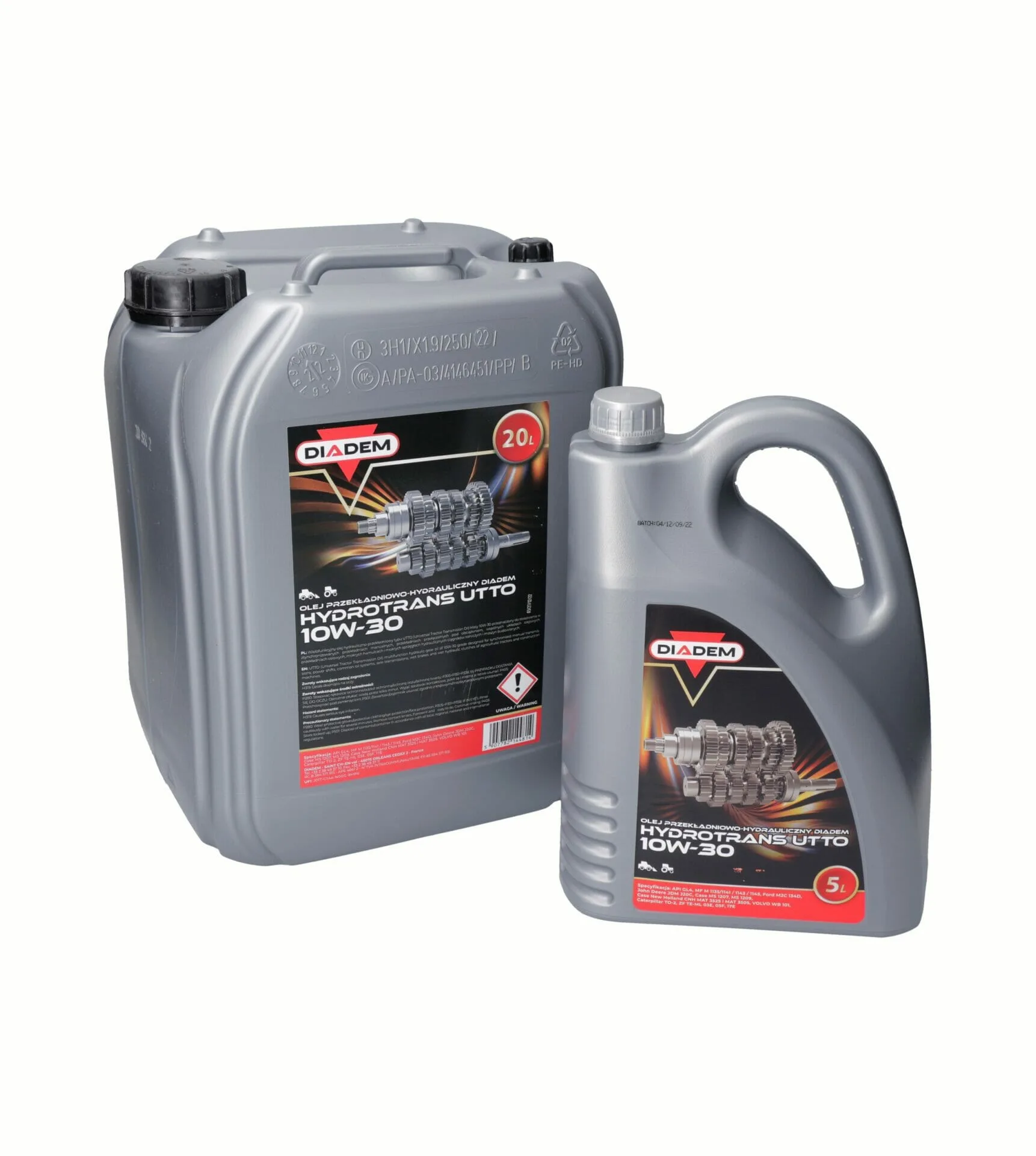 Olej przekładniowo-hydrauliczny - olej UTTO - HydroTrans UTTO - 10W30 - 20L - DIADEM 1 Olej przekładniowo-hydrauliczny - olej UTTO - HydroTrans UTTO - 10W30 - 20L - DIADEM