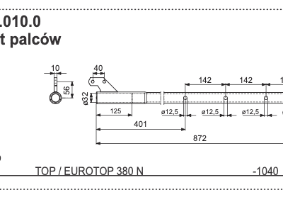 Rura zgrabiarki - 282.60.010.0 - POTTINGER