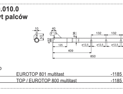 Rura zgrabiarki - 286.60.010.0 - Pottinger