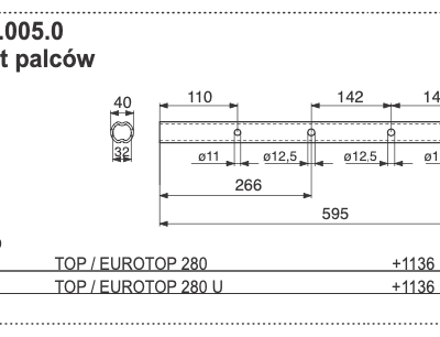 Rura zgrabiarki - 291.60.005.0 - POTTINGER