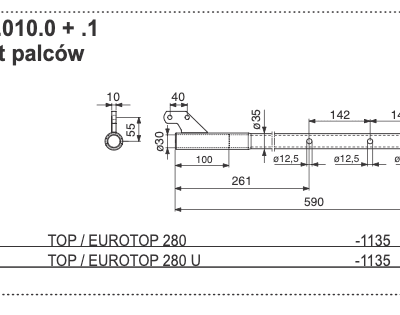 Rura zgrabiarki - 291.60.010.0+1 - POTTINGER
