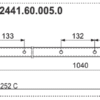 Rura zgrabiarki 43x1040 mm - 2441.60.005.1 - POTTINGER
