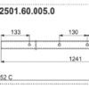 Rura zgrabiarki 43x1241 mm - 2501.60.005.1 - POTTINGER