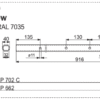 Rura zgrabiarki 40x916 mm - Kolor: jasnoszary RAL 7035 - 2860.60.002.0 - POTTINGER