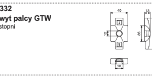 Uchwyt zęba 5° GJMB-550 CR - 621.332 - POTTINGER