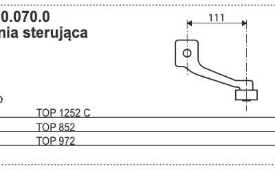 Dźwignia sterująca 2441.80.070.0 - POTTINGER