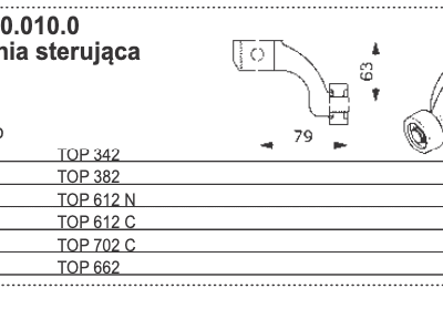 Dźwignia sterująca - 2610.80.010.0 -  POTTINGER