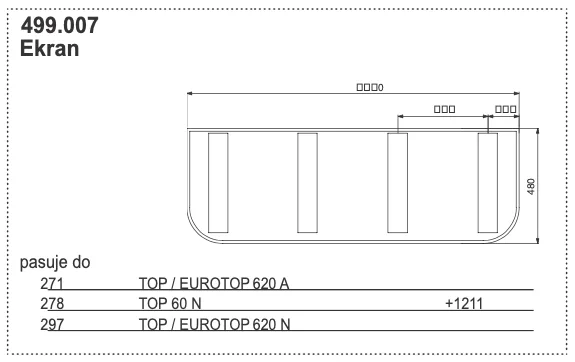 Ekran 1390x480 mm - 499.007 - POTTINGER