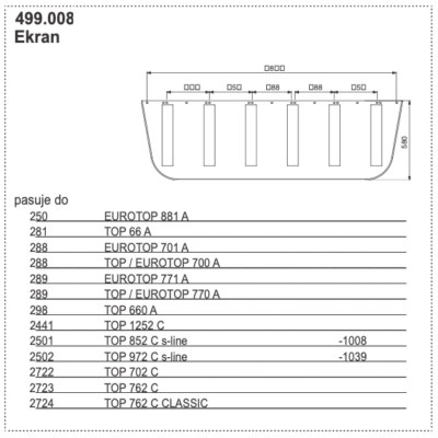 Ekran 1912x580 mm - 499.008 - POTTINGER