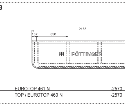 Ekran 2165x580 mm - 499.179 - POTTINGER