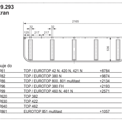 Ekran 2165x536 mm - 499.293 - POTTINGER