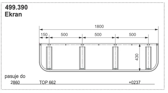 Ekran 1800x429 mm - 499.390 - POTTINGER