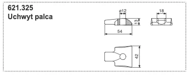 Uchwyt zęba ST 50	- 621.325 - POTTINGER
