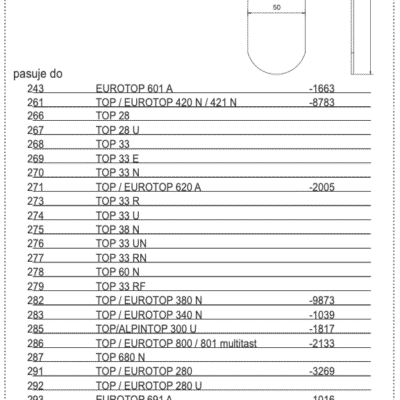 Płytka sprężynowa zgrabiarki - 264.90.007.0 - Pottinger