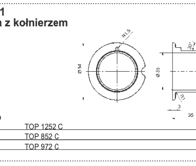 Tulejka z kołnierzem - 410.551 - Pottinger