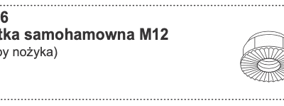 Nakrętka samohamowna M12 (do śruby nożyka)
