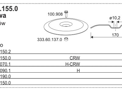 Pokrywa do dysków tnących - 397.60.155.0 - Pottinger