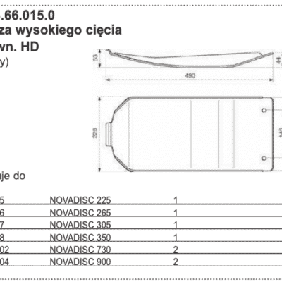 Płoza kosiarki - WEWNĘTRZNA - Wysokiego cięcia HD (stary) - 385.66.015.0 - Pottinger