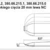 Płoza kosiarki - LEWA - wysokiego cięcia 20 mm NC - 380.66.215.2 - Pottinger