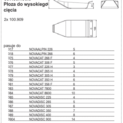 Płoza kosiarki - do wysokiego cięcia - 397.60.190.0 - Pottinger