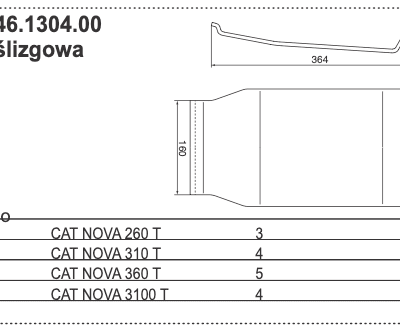 Płoza ślizgowa kosiarki - 88+0446.1304.00 - Pottinger