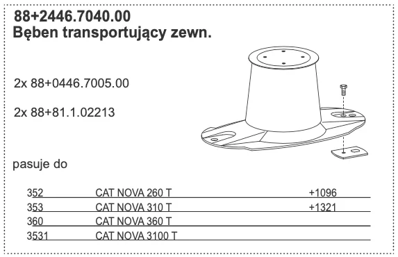 88+2446.7040.00 Bęben transportujący zewn. - POTTINGER