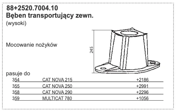 88+2520.7004.10 Bęben transportujący zewn. (wysoki) - POTTINGER