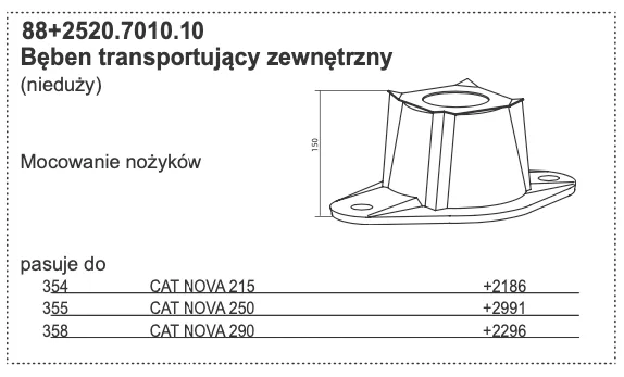88+2520.7010.10 Bęben transportujący zewnętrzny (nieduży) - POTTINGER