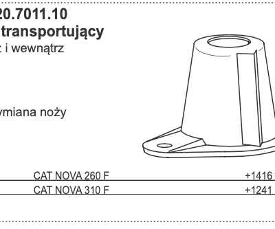 Bęben kosiarki dyskowej - transportujący zewnątrz i wewnątrz - 88+2520.7011.10 - Pottinger