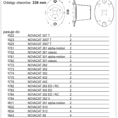 3522.60.265.2 Bęben transportujący Odstęp otworów: 339 mm - POTTINGER