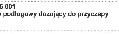 Zestaw podłogowy dozujący do przyczepy