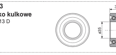 Łożysko kulkowe - 402.163 - Pottinger