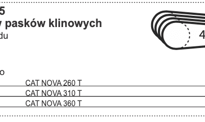 Zestaw pasków klinowych do napędu