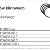 Zestaw pasków klinowych 640 obr/min do spulchniacza palcowego