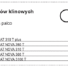 Zestaw pasków klinowych 1000 obr/min do spulchniacza palcowego