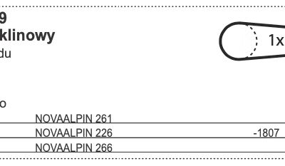 Pasek klinowy do napędu - 460.189 - Pottinger